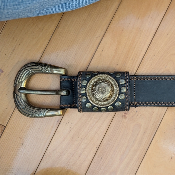 Accessories - Vtg Doppia Vita Leather Belt